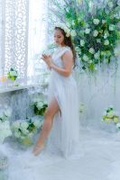 Лот: 22172034. Фото: 3. Платье белое "весна". Одежда, обувь, галантерея
