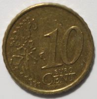 Лот: 7571491. Фото: 2. 10 евроцентов 1999 год. Испания... Монеты