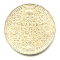 Лот: 25524241. Фото: 2. Индия (Британская) 1 рупия 1943... Монеты