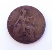 Лот: 25805434. Фото: 2. Великобритания 1/2 пенни 1917. Монеты