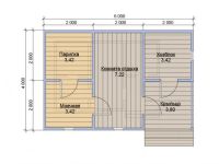 Лот: 11872982. Фото: 2. Каркасная баня 6*4. Срубы и конструкции