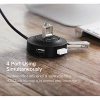 Лот: 21438363. Фото: 3. USB-хаб UGREEN USB 2.0 Hub 4 Port... Компьютеры, оргтехника, канцтовары