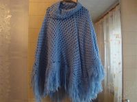Лот: 1026076. Фото: 2. Женское ажурное пончо-натуральная... Женская одежда