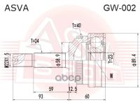 Лот: 24755872. Фото: 2. Шрус Наружный 23Х58.9х24 ASVA... Красноярск