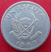 Лот: 3413416. Фото: 2. (№3198/LF) 1 кута 1967 (ДР Конго... Монеты