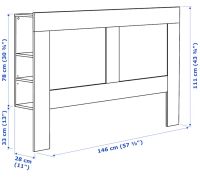 Лот: 18206044. Фото: 3. Изголовье кровати Бримнэс ikea. Мебель