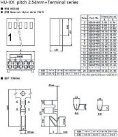 Лот: 19187769. Фото: 2. Разъем штыревой P2.54мм HU/WF... Радиодетали  (электронные компоненты)