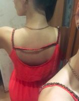 Лот: 10254057. Фото: 2. Шифоновое красное платье Incity. Женская одежда