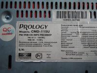 Лот: 12478796. Фото: 2. Автомагнитола Prology неисправна. Автозвук