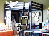 Лот: 7574920. Фото: 2. Кровать-чердак IKEA Стуро -32... Мебель для спальни