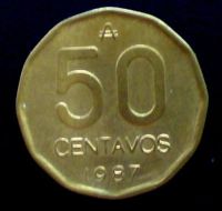 Лот: 102701. Фото: 2. Аргентина 50 сентавос 1987 г. Монеты
