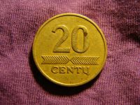 Лот: 2697065. Фото: 2. 20 центов 1997, Литва. Монеты