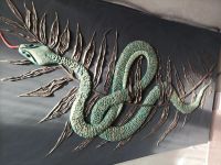 Лот: 20425181. Фото: 2. Картина змея ручной работы. Изобразительное искусство