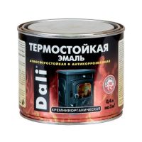 Лот: 9991950. Фото: 3. Эмаль термостойкая 0,4 л - серебро... Строительство и ремонт