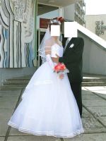 Лот: 396920. Фото: 2. Платье свадебное р-р 46-48+аксессуары... Свадебная мода