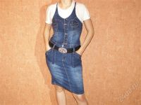 Лот: 564698. Фото: 2. сарафан джинсовый, размер 44... Женская одежда