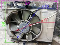 Лот: 5527209. Фото: 5. Вентилятор радиатора Toyota Platz