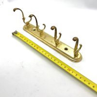 Лот: 16756326. Фото: 3. Вешалка 4 крючка на планке металлическая... Домашний быт