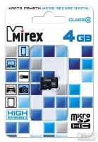 Лот: 8153525. Фото: 2. Карта памяти microSD HC 4 GB Mirex... Носители информации