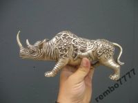 Лот: 5823711. Фото: 3. носорог.бронза .12см-22см.камбоджа... Коллекционирование, моделизм