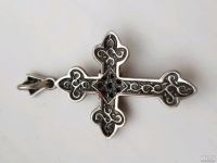 Лот: 12993640. Фото: 3. Крестик, серебро.4см. Очень красивый... Красноярск