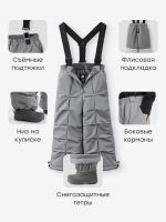Лот: 25805615. Фото: 4. Брюки утепленные Happy Baby, Серый. Красноярск