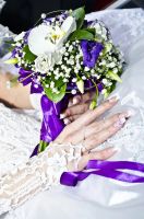 Лот: 2972376. Фото: 3. Перчатки свадебные ручной работы. Одежда, обувь, галантерея
