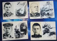 Лот: 25787769. Фото: 2. Набор открыток Герои Великой Отечественной... Открытки, билеты и др.