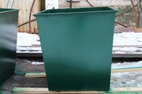 Лот: 8661816. Фото: 2. Бак мусорный металлический зеленый. Для дачи, дома, огорода, бани, парка