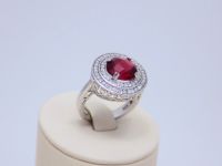 Лот: 14751367. Фото: 3. СЕРЕБРЯНОЕ КОЛЬЦО С ГРАНАТОМ И... Красноярск