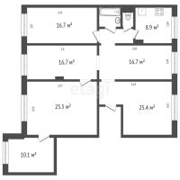 Лот: 23266417. Фото: 18. Продам 4-комн. кв. 121.6 кв.м...