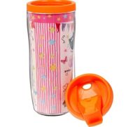 Лот: 12316559. Фото: 2. Термостакан "Поздравляшки котиков... Посуда, кухонная утварь