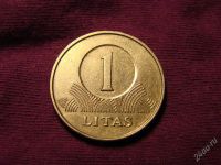 Лот: 2350884. Фото: 2. 1 лит 2001, Литва, рыцарь на коне. Монеты