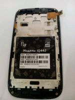 Лот: 11067370. Фото: 2. A309 . Fly IQ442 Дисплей + рамка... Запчасти, оборудование
