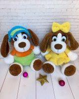 Лот: 15482870. Фото: 2. Собачки Соня и Боня. Вязание, шитье