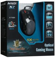 Лот: 21764236. Фото: 3. Мышь проводная A4Tech X-710BK... Компьютеры, оргтехника, канцтовары