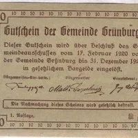 Лот: 1416847. Фото: 2. Австрия. Нотгельд. 10 геллер 1920г... Банкноты