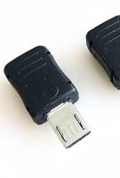 Лот: 17151417. Фото: 4. Разъём штекер micro-USB удлинённый...