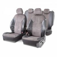 Лот: 14588618. Фото: 2. DIN-1505GK BK/D.GY Авточехлы из... Оснащение, оборудование, аксессуары