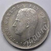 Лот: 202619. Фото: 2. Испания. 25 песет 1975г. Монеты