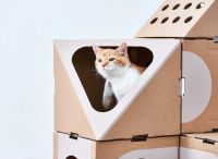 Лот: 12586943. Фото: 2. Дом - коробка для кота Усечённый... Животные и уход
