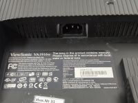 Лот: 25617816. Фото: 3. Монитор 19" Viewsonic VA1916W... Компьютеры, оргтехника, канцтовары