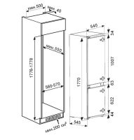 Лот: 21077962. Фото: 6. Встраиваемый холодильник комби...