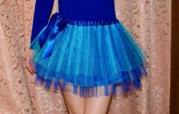 Лот: 7279548. Фото: 2. Пышная юбка-пачка синяя с бирюзовым... Женская одежда