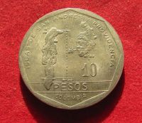 Лот: 19885773. Фото: 2. Колумбия 10 песо, 1981 г. Монеты