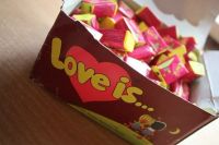 Лот: 1190693. Фото: 4. Целый блок жвачки (100шт) love...