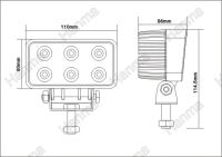 Лот: 7582391. Фото: 2. фара светодиодная 18 W led bar... Автозапчасти