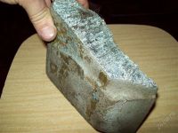 Лот: 5137480. Фото: 3. Часть цинковой чушки, вес 4 кг. Коллекционирование, моделизм