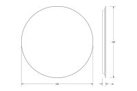 Лот: 24643111. Фото: 3. Зеркало с LED-подсветкой DEFESTO... Красноярск