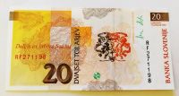 Лот: 25800719. Фото: 2. Словения 20 толаров 1992 ПРЕСС. Банкноты